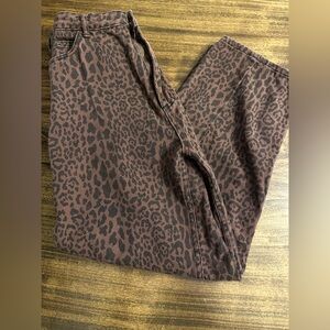 Rylee & Cru Leopard Print Jeans